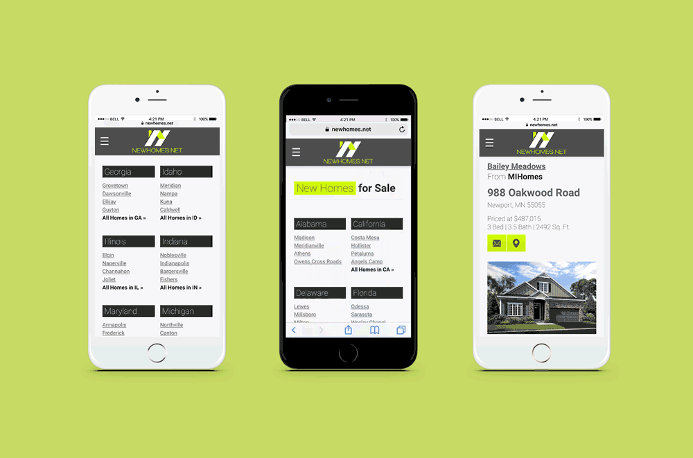 Home Builder Advanced Mobile Pages Website